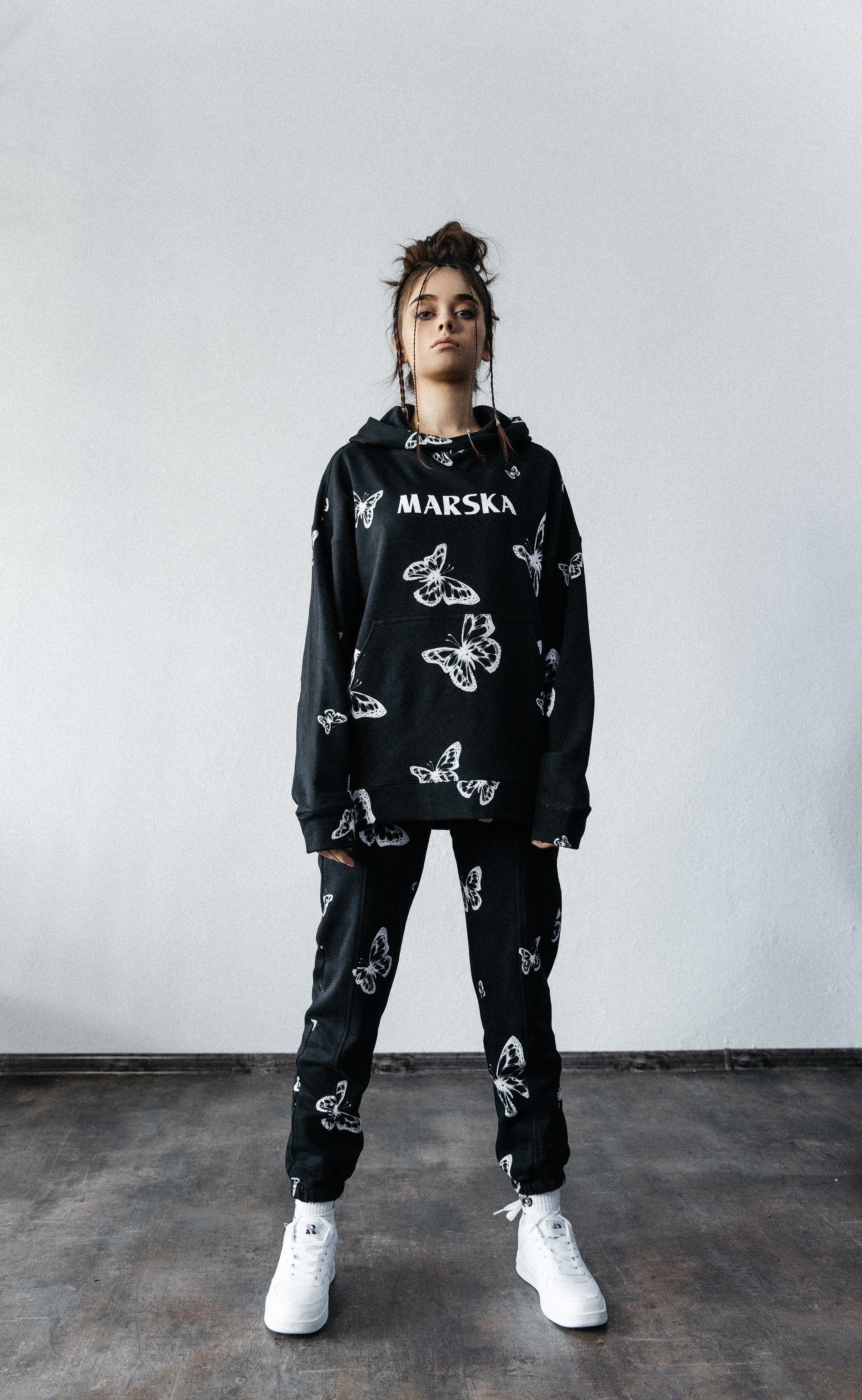 【GX1000】BUTTERFLY HOODIE Black X-RAY BUTTERFLY HOODIE BLACK - MARSKA